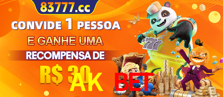 Banner institucional da AK BET sobre parceria de marcas e criação de uma marca de excelência, apresentando os mascotes de jogos populares como o Fortune Tiger.